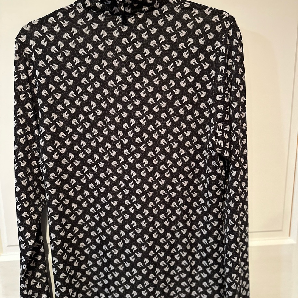 Kerrits Black and White Equestrian Top, women's size medium - Picture 4 of 5
